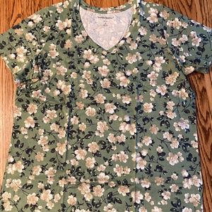 Woman Within Tee. Perfect V Neck